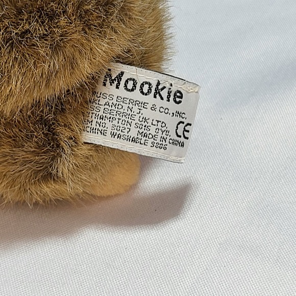 Russ Berrie Mookie Monkey Plush 5" Stuffed Animal Toy Fuzzy Chimp Palm Pet w Bow - Picture 6 of 8